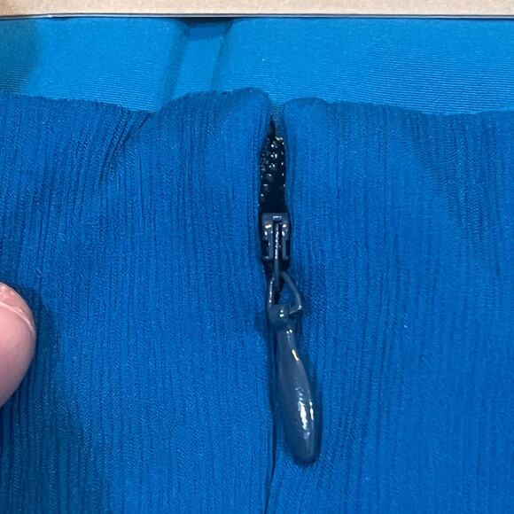 J. Crew Dress Halter Top Sweetheart Party Cocktail 100% silk Crepe Size 14 Lined - Picture 9 of 10